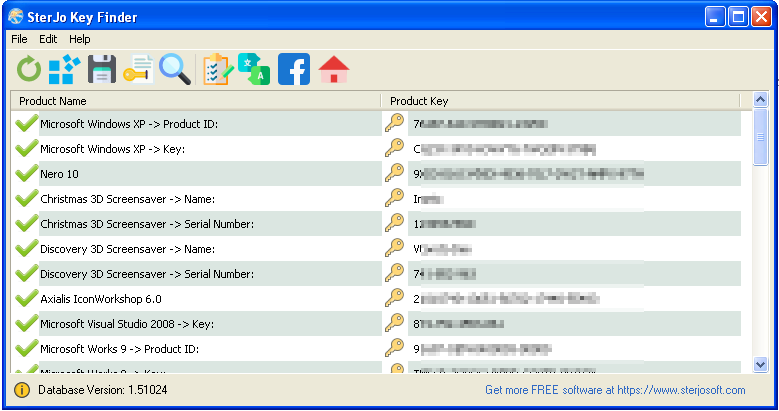 Windows 7 SterJo Key Finder Portable 1.9 full