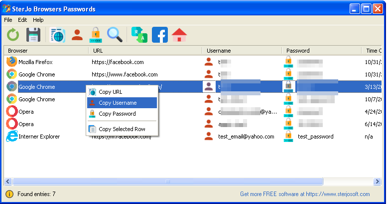 SterJo Browser Passwords