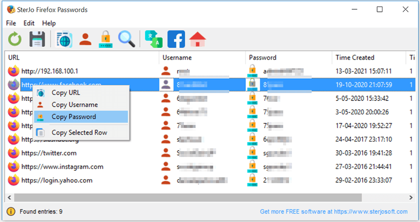 Windows 10 SterJo Firefox Passwords full