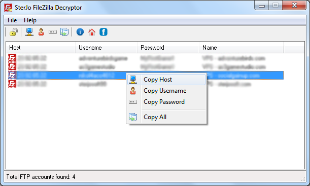 Windows 10 SterJo FileZilla Decryptor full