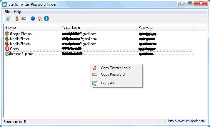 SterJo Twitter Password Finder 2.0 full