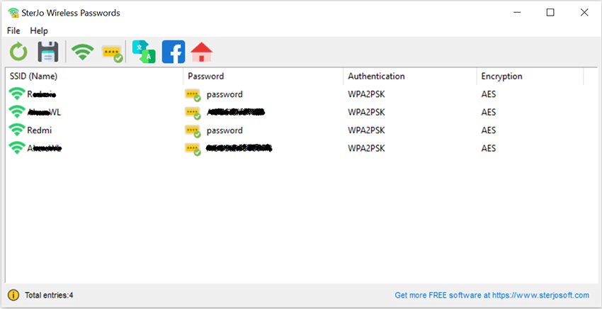 Windows 8 SterJo Wireless Passwords full