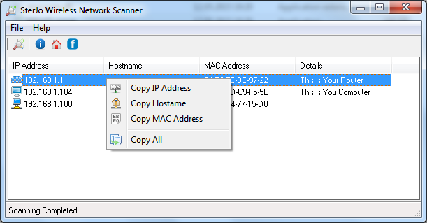 SterJo Wireless Network Scanner 1.2 full